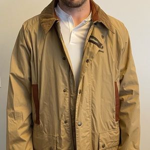 barbour trench coat; size xl